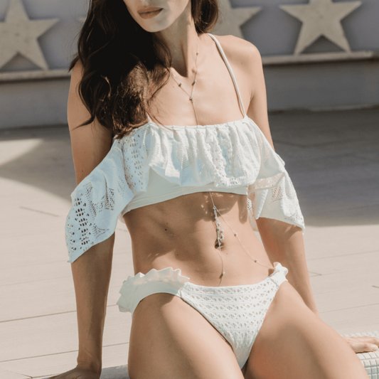 White & Mermaid Lace | Bikini Set