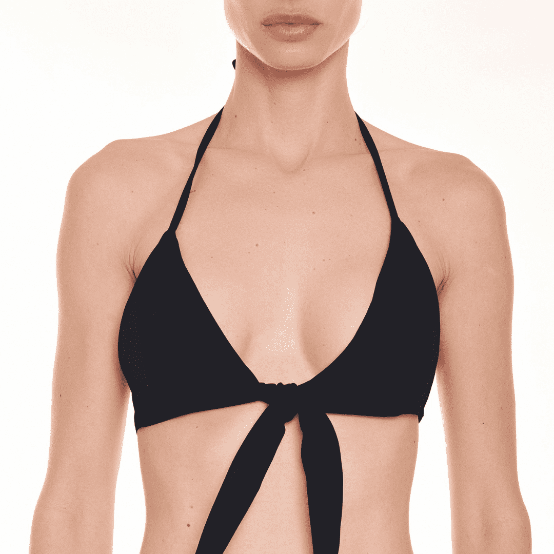 Caraibi - Front tie halter neck bikini top Women\'s – Rêve de Rive Swimwear