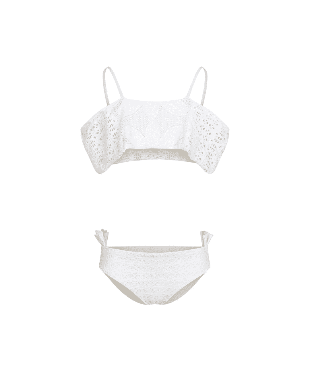 Mini White & Lace Mermaid - Rêve de Rive Swimwear